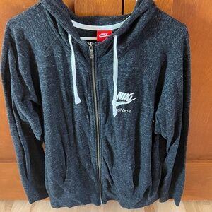 Nike Sportswear Hoodie Jacket Black Washed